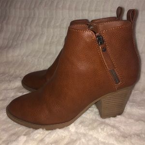 Cognac Booties